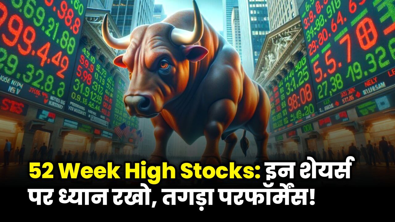 52 Week High Stocks chart showing top performing shares in Indian stock market